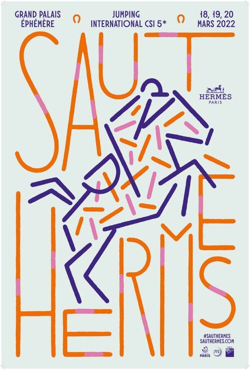 Tablier Unisexe En Tissu Blanc - Édition Saut Hermès 2023 - Marque Kariban
