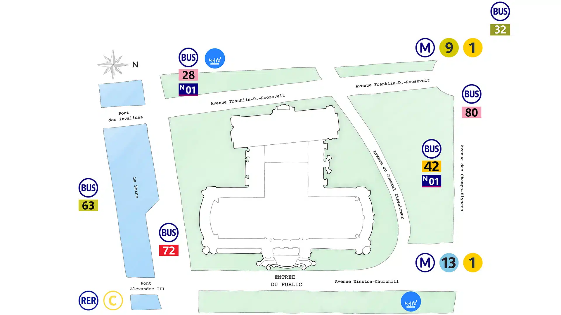 Plan du Grand Palais